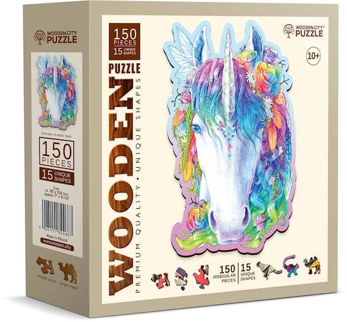 Wooden.City - Stylish Unicorn - 150 Teile Holzpuzzle - Nur CHF 17.90! Jetzt kaufen auf fluxed.ch