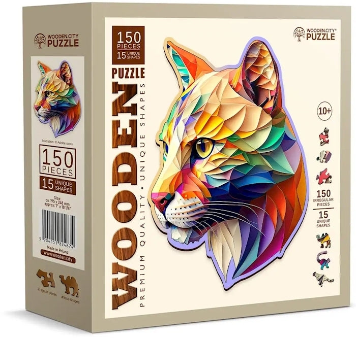 Wooden.City - Gaudy Cougar - 150 Teile Holzpuzzle - Nur CHF 17.90! Jetzt kaufen auf fluxed.ch