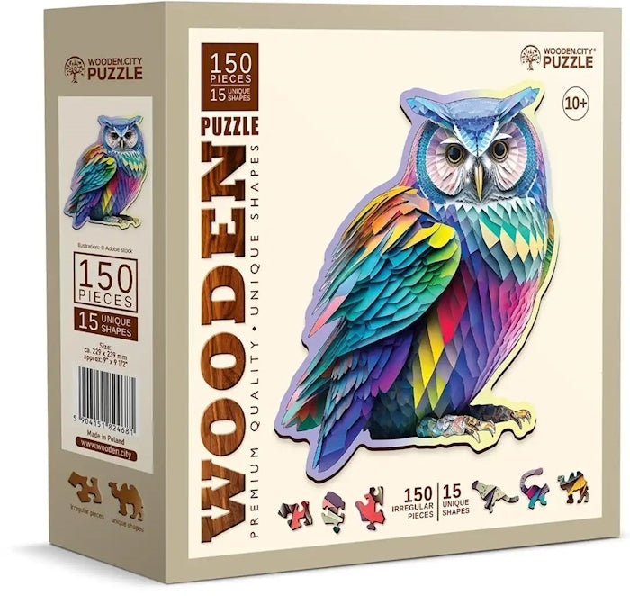 Wooden.City - Trendy Owl - 150 Teile Holzpuzzle - Nur CHF 17.90! Jetzt kaufen auf fluxed.ch