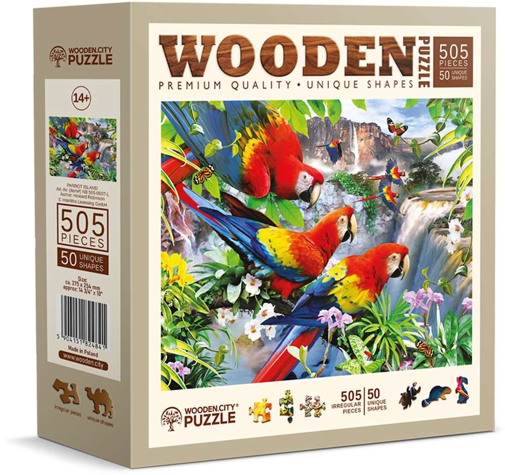 Wooden.City - Parrot Island - 505 Teile Holzpuzzle - Nur CHF 23.90! Jetzt kaufen auf fluxed.ch