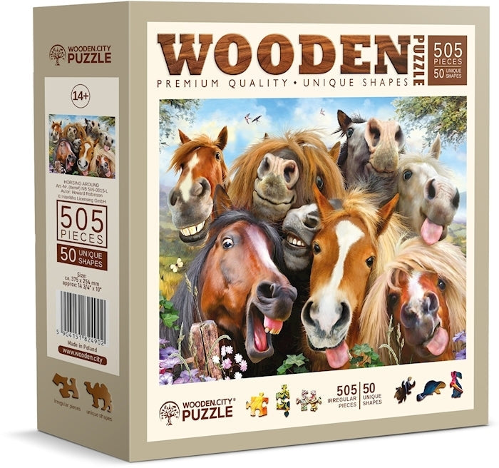 Wooden.City - Horsing Around - 505 Teile Holzpuzzle - Nur CHF 23.90! Jetzt kaufen auf fluxed.ch