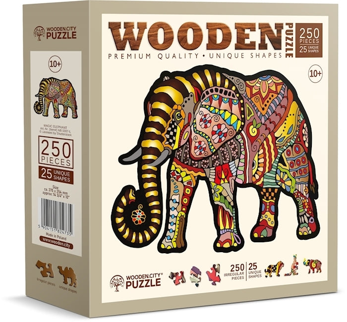 Wooden.City - Magic Elephant - 250 Teile Holzpuzzle - Nur CHF 23.90! Jetzt kaufen auf fluxed.ch