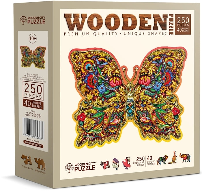 Wooden.City - Royal Wings - 250 Teile Holzpuzzle - Nur CHF 23.90! Jetzt kaufen auf fluxed.ch