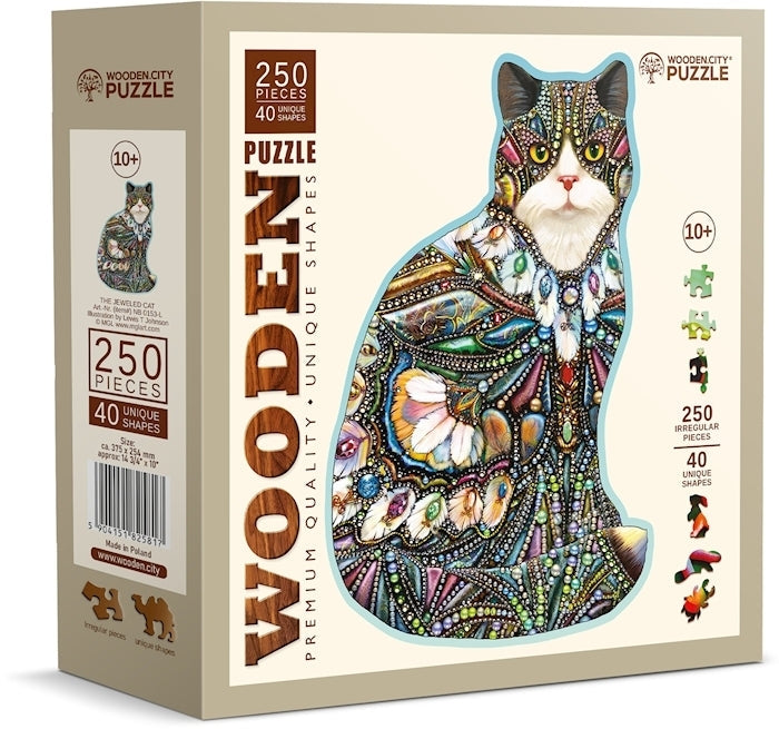 Wooden.City - The Jeweled Cat - 250 Teile Holzpuzzle - Nur CHF 23.90! Jetzt kaufen auf fluxed.ch