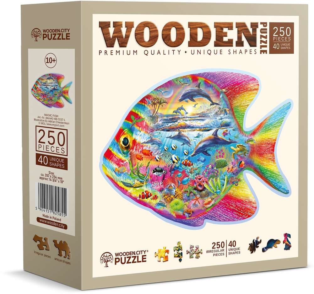 Wooden.City - Magic Fish - 250 Teile Holzpuzzle - Nur CHF 23.90! Jetzt kaufen auf fluxed.ch