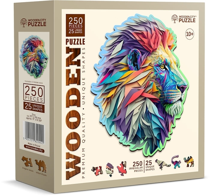 Woden.City - Modern Lion - 250 Teile Holzpuzzle - Nur CHF 23.90! Jetzt kaufen auf fluxed.ch