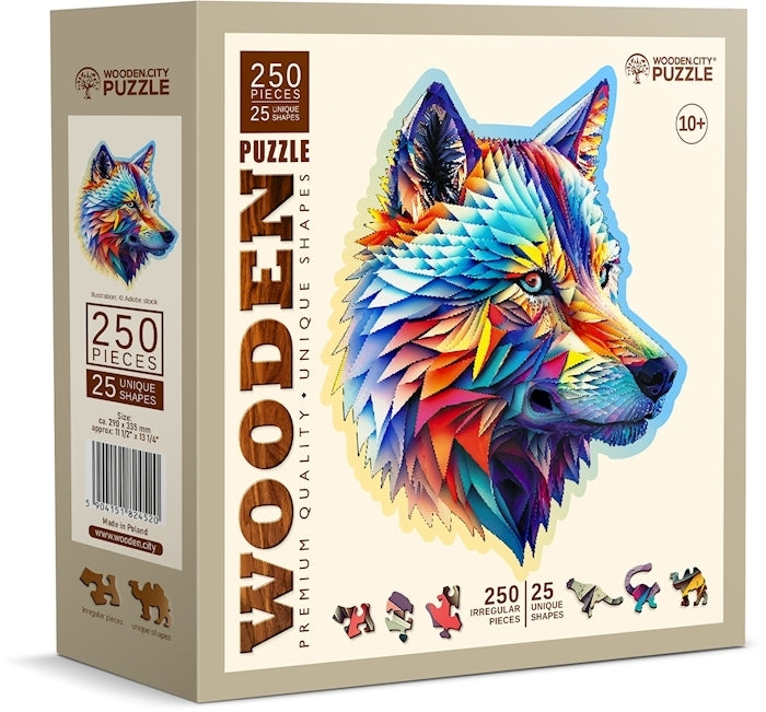 Wooden.City - Classy Wolf - 250 Teile Holzpuzzle - Nur CHF 23.90! Jetzt kaufen auf fluxed.ch