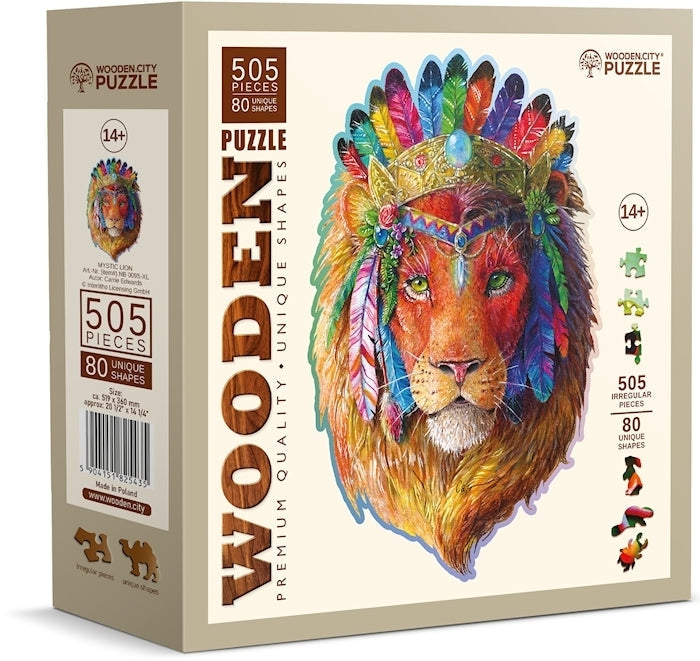 Wooden.City - Mystic Lion - 505 Teile Holzpuzzle - Nur CHF 39.90! Jetzt kaufen auf fluxed.ch