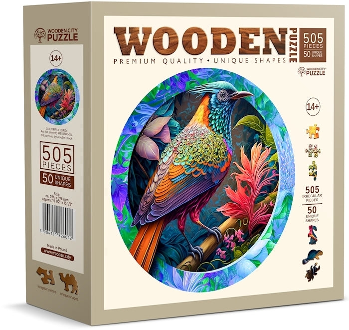 Wooden.City - Colorful Bird - 505 Teile Holzpuzzle - Nur CHF 39.90! Jetzt kaufen auf fluxed.ch