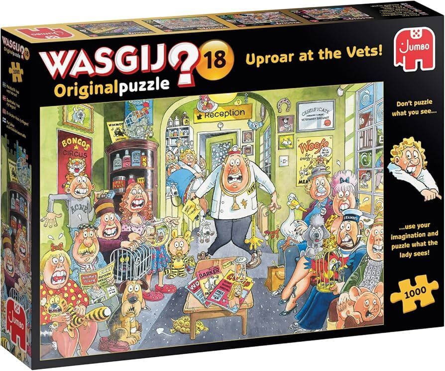 Jumbo - Wasgij Original 18 Uproar at the Vets! - 1000 Teile Puzzl - Nur CHF 24.90! Jetzt kaufen auf fluxed.ch