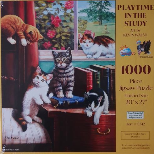 SunsOut - Playtime in the Study - 1000 Teile Puzzle - Nur CHF 21.90! Jetzt kaufen auf fluxed.ch