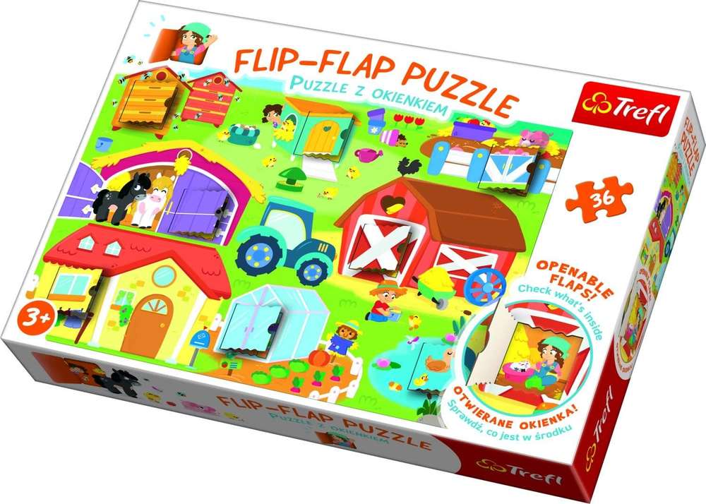 Trefl - Auf dem Bauernhof (Flip-Flap-Puzzle) - 36 Teile Puzzle - Nur CHF 9.90! Jetzt kaufen auf fluxed.ch