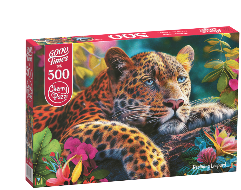 CherryPazzi - Reclining Leopard - 500 Teile Puzzle - Nur CHF 11.90! Jetzt kaufen auf fluxed.ch