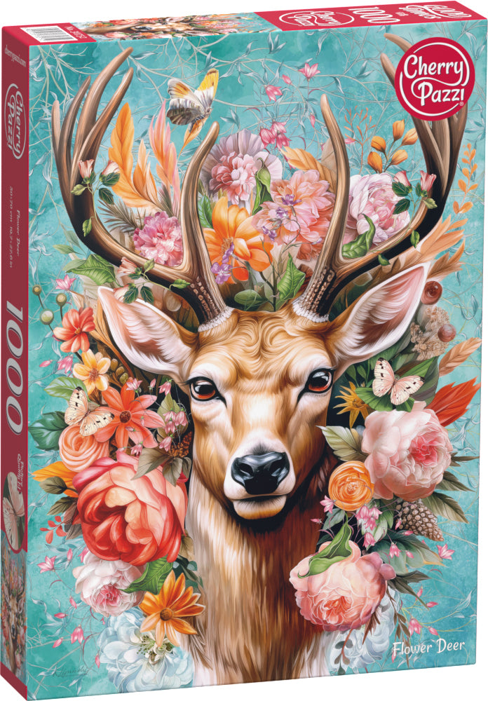 CherryPazzi - Flower Deer - 1000 Teile Puzzle - Nur CHF 15.90! Jetzt kaufen auf fluxed.ch