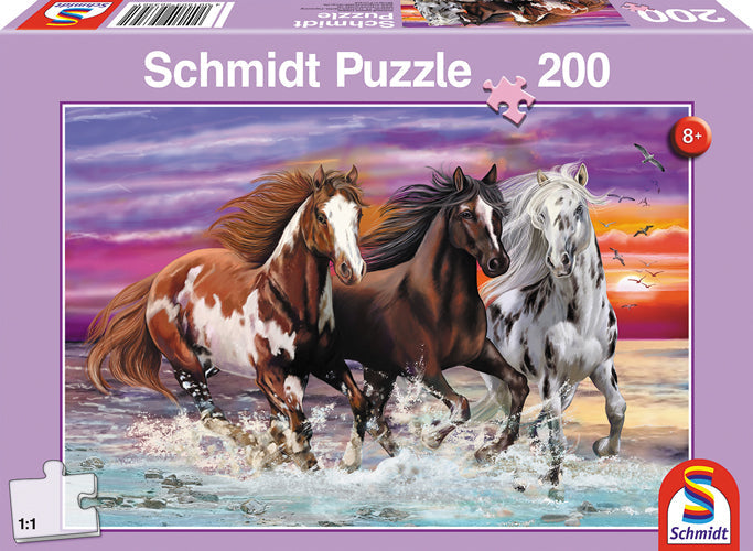 Schmidt - Wildes Pferde-Trio - 200 Teile Puzzle - Nur CHF 11.90! Jetzt kaufen auf fluxed.ch