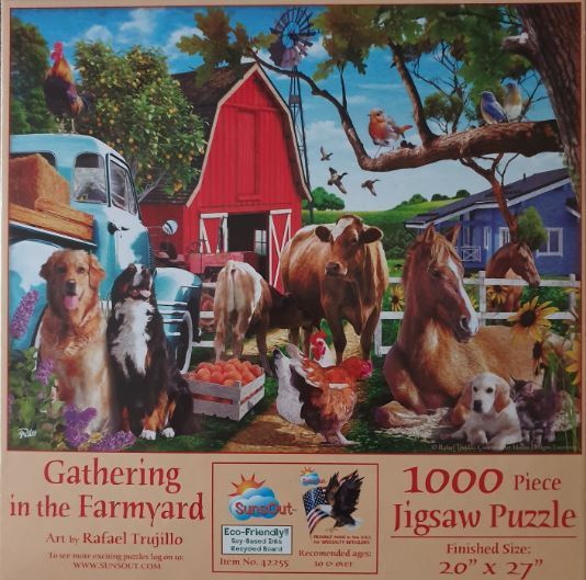 SunsOut - Gathering in the Farmyard - 1000 Teile Puzzle - Nur CHF 21.90! Jetzt kaufen auf fluxed.ch