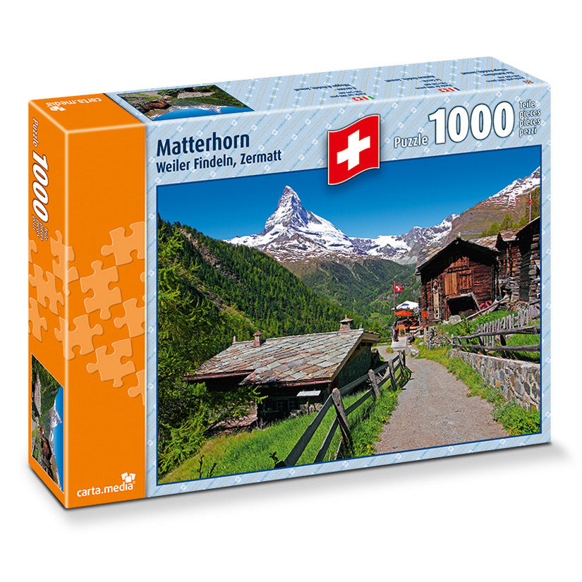 carta.media - Matterhorn Weiler Findeln, Zermatt - 1000 Teile Puz - Nur CHF 33.64! Jetzt kaufen auf fluxed.ch