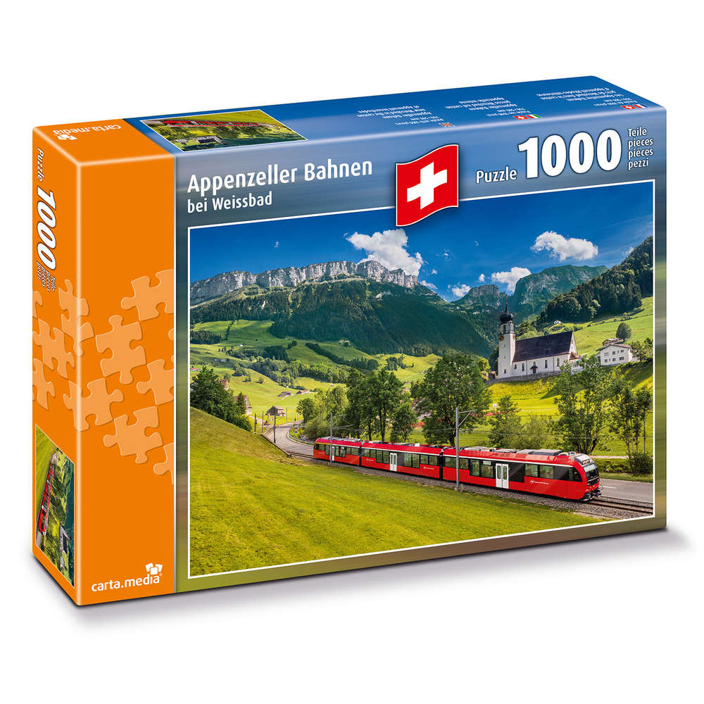 carta.media - Appenzeller Bahnen bei Weissbad - 1000 Teile Puzzle - Nur CHF 33.64! Jetzt kaufen auf fluxed.ch