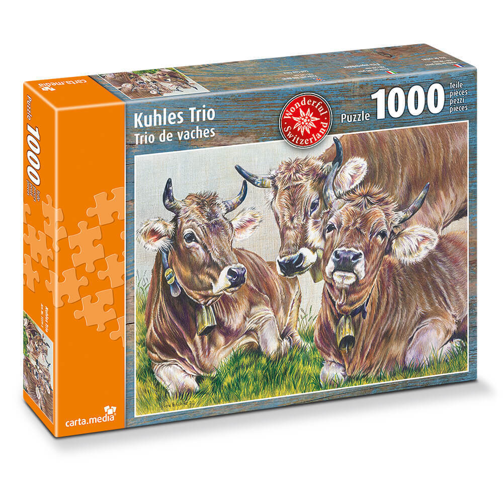 carta.media - Kuhles Trio - 1000 Teile Puzzle - Nur CHF 33.64! Jetzt kaufen auf fluxed.ch