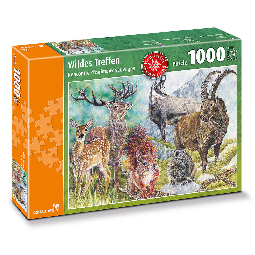 carta.media - Wildes Treffen - 1000 Teile Puzzle - Nur CHF 33.64! Jetzt kaufen auf fluxed.ch