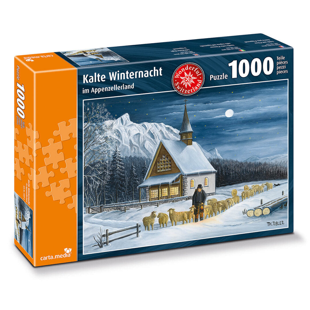 carta.media - Kalte Winternacht im Appenzellerland - 1000 Teile P - Nur CHF 33.64! Jetzt kaufen auf fluxed.ch