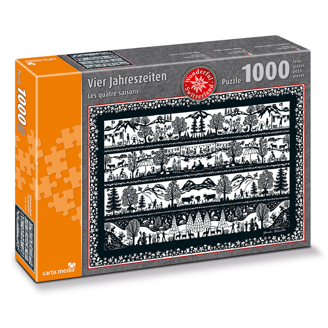 carta.media - Vier Jahreszeiten - 1000 Teile Puzzle - Nur CHF 33.64! Jetzt kaufen auf fluxed.ch