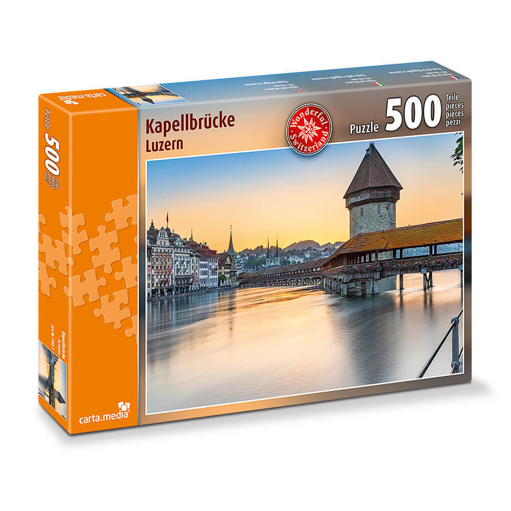 carta.media - Kapellbrücke Luzern - 500 Teile Puzzle - Nur CHF 30.26! Jetzt kaufen auf fluxed.ch