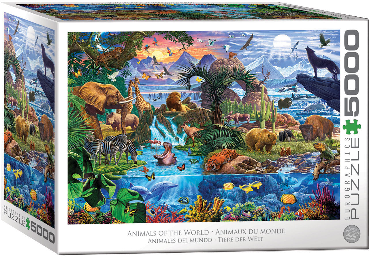 Eurographics - Tiere der Welt - 5000 Teile Puzzle - Nur CHF 62.90! Jetzt kaufen auf fluxed.ch