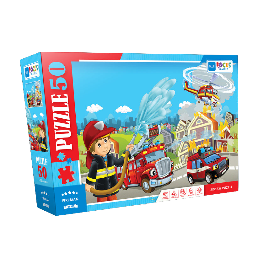 Blue Focus | Fireman - 50 Teile Puzzle - Nur CHF 8.90! Jetzt kaufen auf fluxed.ch