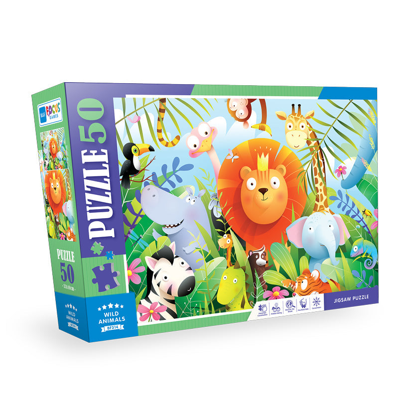 Blue Focus | Wild Animals - 50 Teile Puzzle - Nur CHF 8.90! Jetzt kaufen auf fluxed.ch