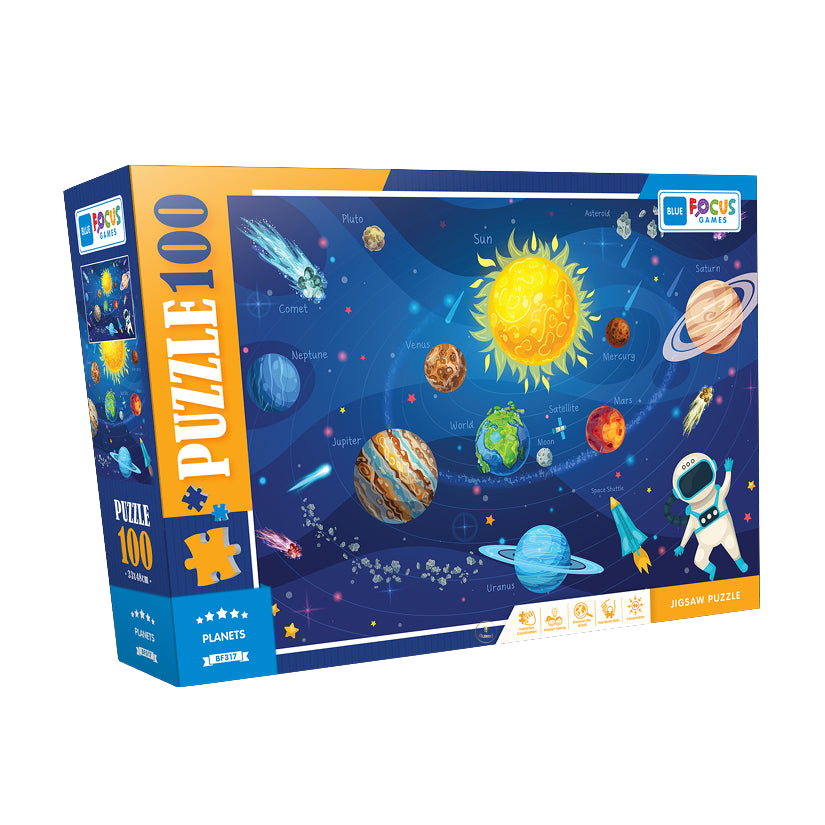 Blue Focus | Planets - 100 Teile Puzzle - Nur CHF 8.90! Jetzt kaufen auf fluxed.ch