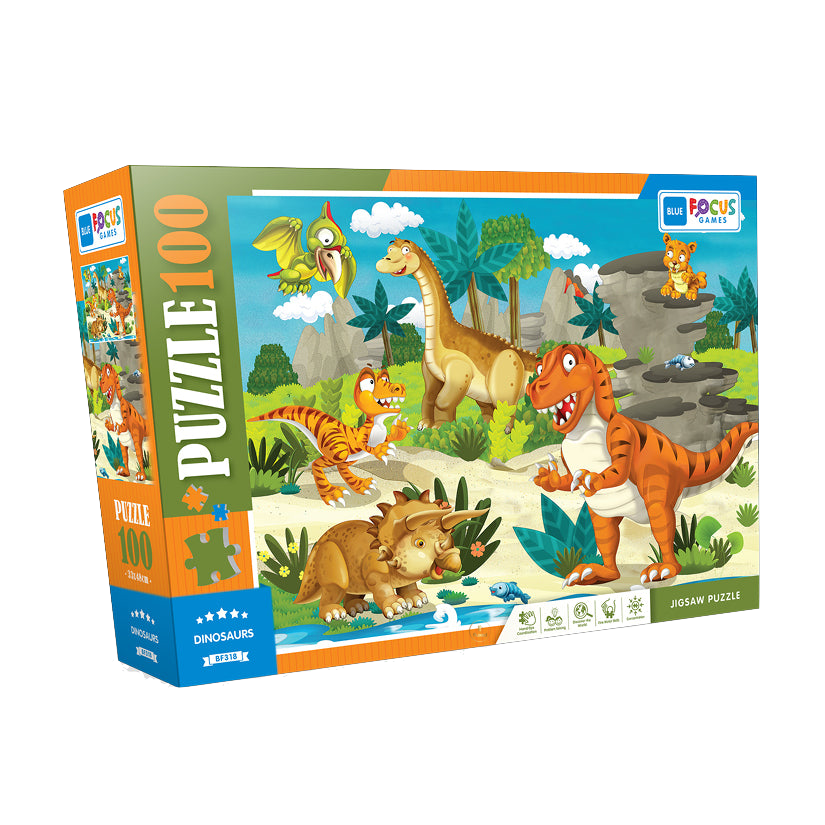 Blue Focus | Dinosaurs - 100 Teile Puzzle - Nur CHF 8.90! Jetzt kaufen auf fluxed.ch