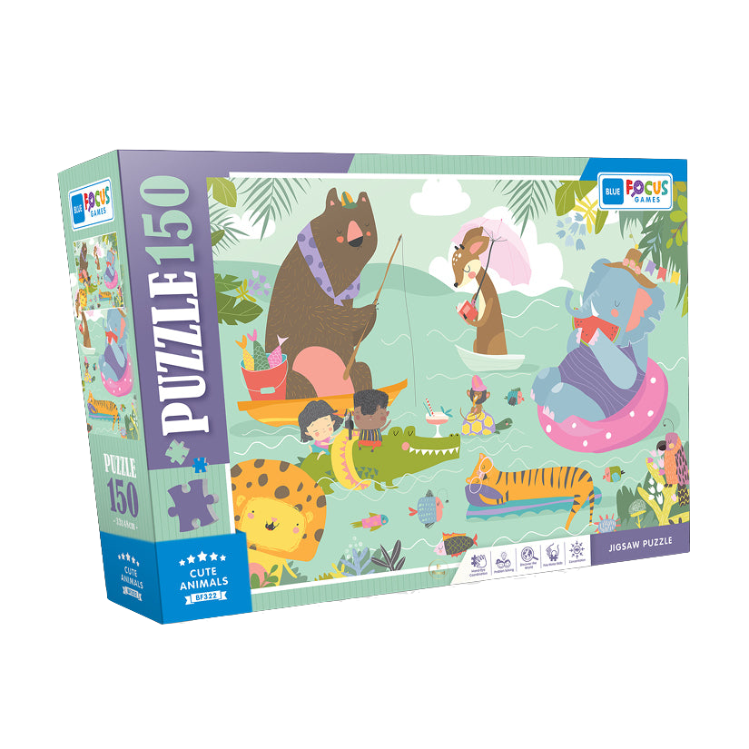 Blue Focus | Cute Animals - 150 Teile Puzzle - Nur CHF 8.90! Jetzt kaufen auf fluxed.ch