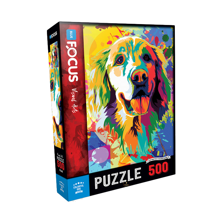 Blue Focus | Colorful Dog - 500 Teile Puzzle - Nur CHF 8.90! Jetzt kaufen auf fluxed.ch