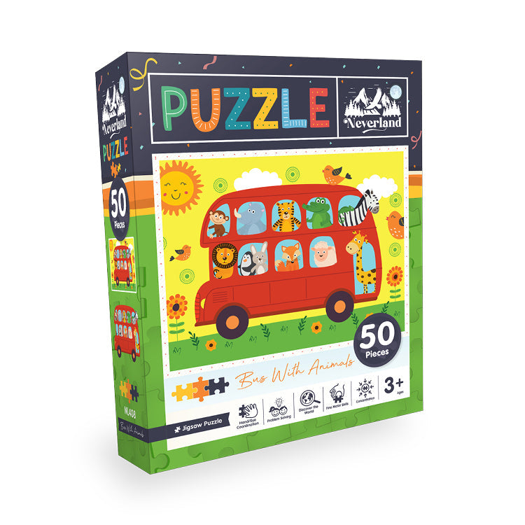 Neverland - Bus with Animals - 50 Teile Puzzle - Nur CHF 5.90! Jetzt kaufen auf fluxed.ch