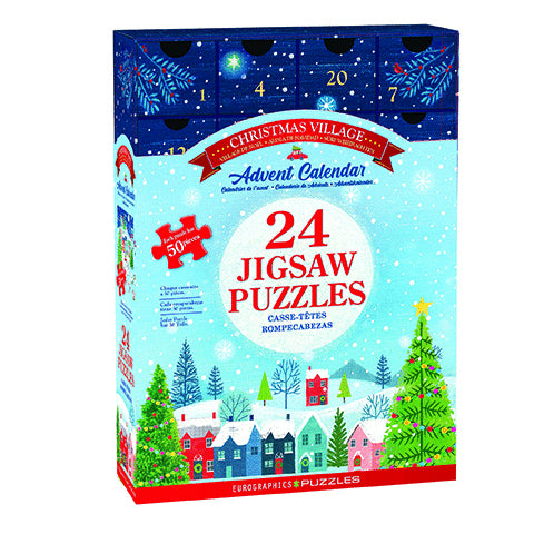 Eurographics - Adventskalender Weihnachtsdorf - 24x50 Teile Puzzl - Nur CHF 37.50! Jetzt kaufen auf fluxed.ch