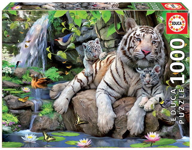 Educa - White Tigers of Bengal - 1000 Teile Puzzle - Nur CHF 19.90! Jetzt kaufen auf fluxed.ch