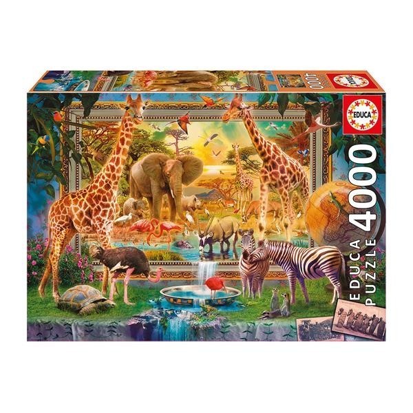 Educa - Die Savanne erwacht zum Leben - 4000 Teile Puzzle - Nur CHF 49.90! Jetzt kaufen auf fluxed.ch