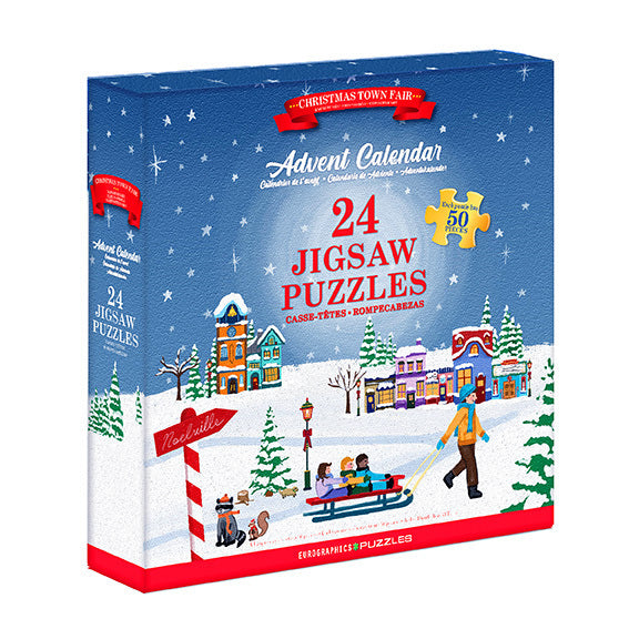 Eurographics - Adventskalender Weihnachtsmarkt - 24x50 Teile Puzz - Nur CHF 37.50! Jetzt kaufen auf fluxed.ch