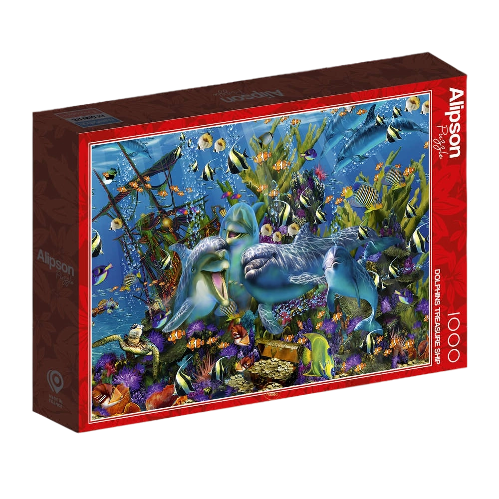 Alipson | Dolphins Treasure Ship - 1000 Teile Puzzle - Nur CHF 16.90! Jetzt kaufen auf fluxed.ch