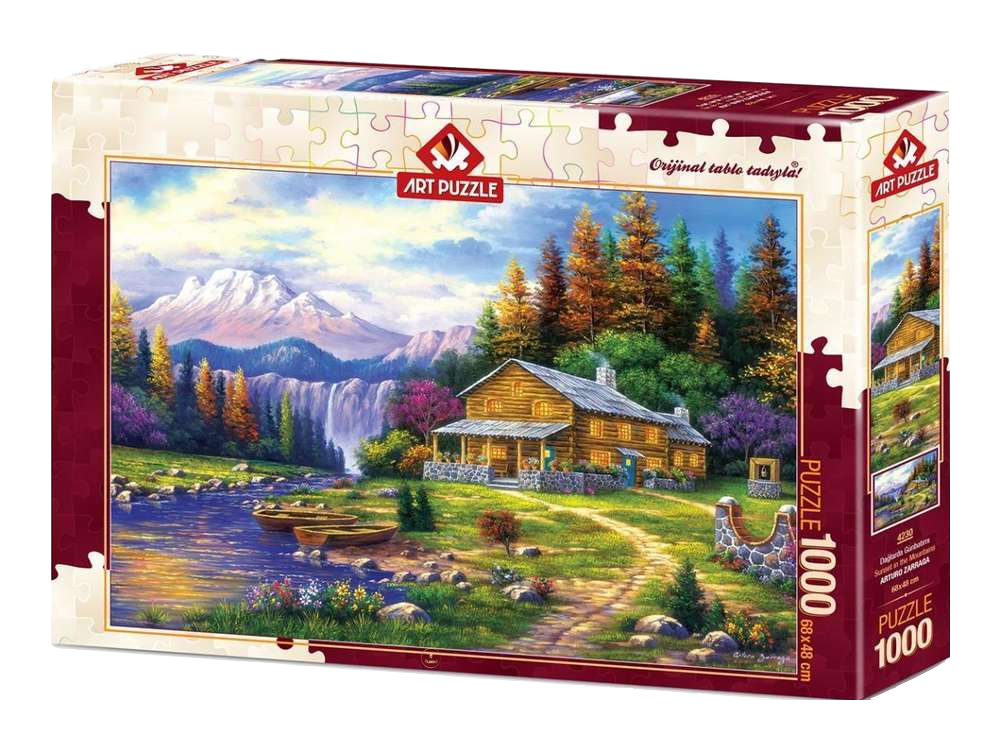 Art Puzzle | Sunset in the Mountains - 1000 Teile Puzzle - Nur CHF 17.90! Jetzt kaufen auf fluxed.ch