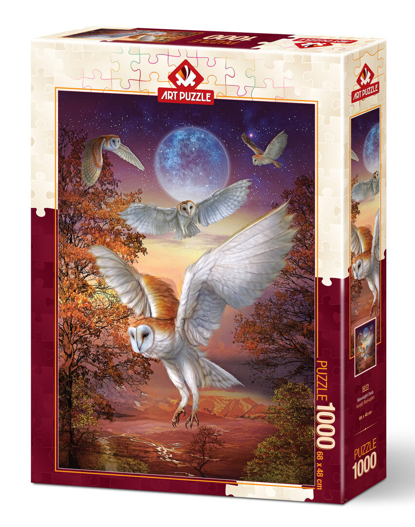 Art Puzzle - Moonlight Owls - 1000 Teile Puzzle - Nur CHF 17.90! Jetzt kaufen auf fluxed.ch