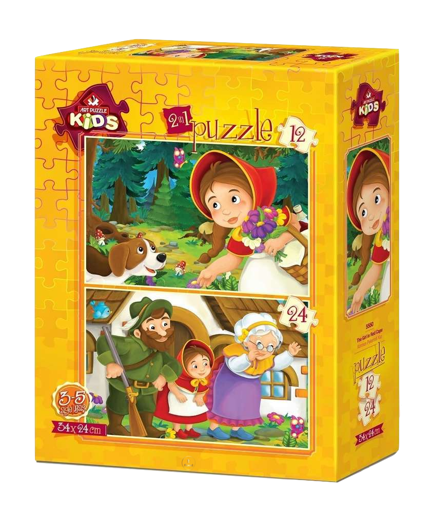 Art Puzzle Kids | The Girl in Red Cape - 2er-Set Puzzles - Nur CHF 11.90! Jetzt kaufen auf fluxed.ch