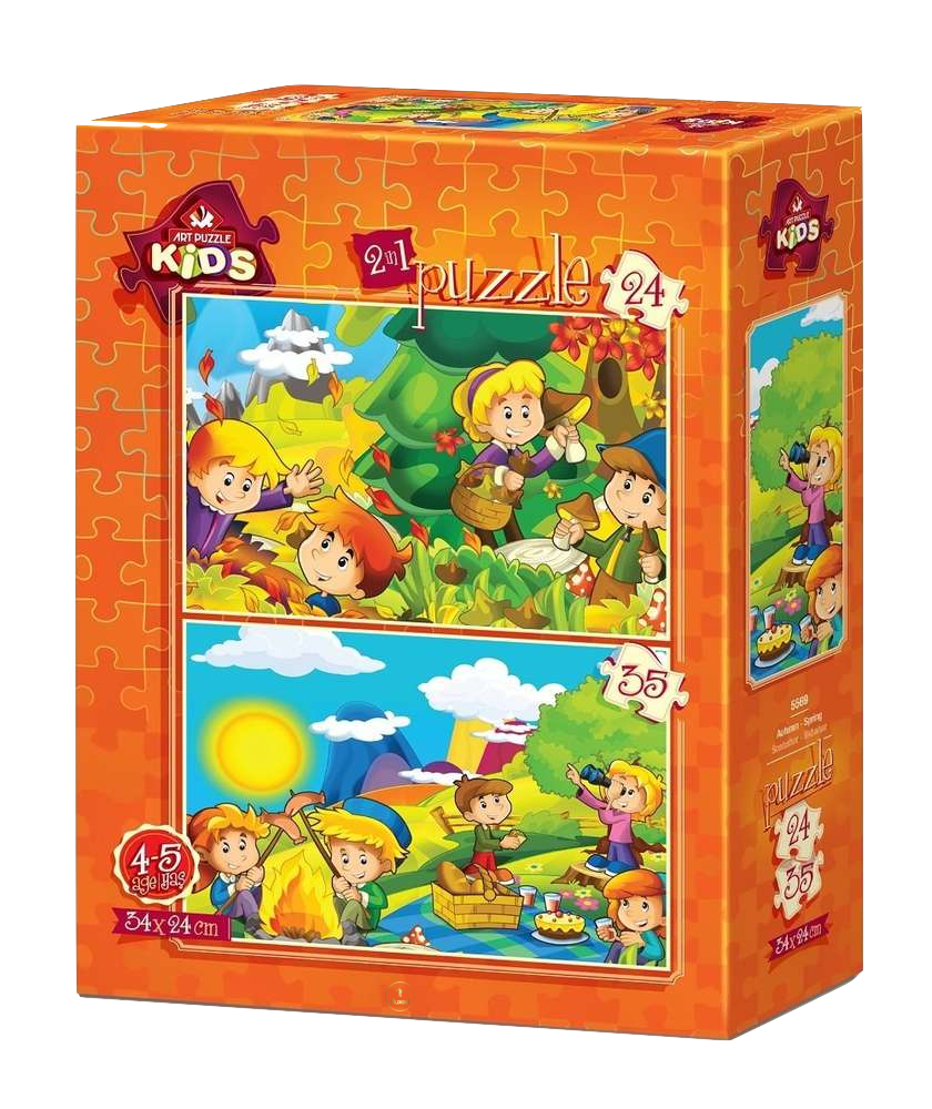 Art Puzzle Kids | Autumn - Spring - 2er-Set Puzzles - Nur CHF 11.90! Jetzt kaufen auf fluxed.ch