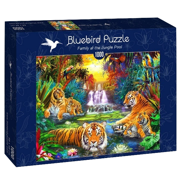 Bluebird | Family at the Jungle Pool - 1000 Teile Puzzle - Nur CHF 17.90! Jetzt kaufen auf fluxed.ch