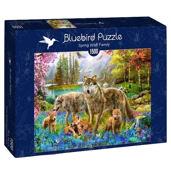 Bluebird - Spring Wolf Family - 1500 Teile Puzzle - Nur CHF 19.90! Jetzt kaufen auf fluxed.ch