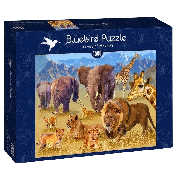 Bluebird | Savannah Animals - 1500 Teile Puzzle - Nur CHF 19.90! Jetzt kaufen auf fluxed.ch