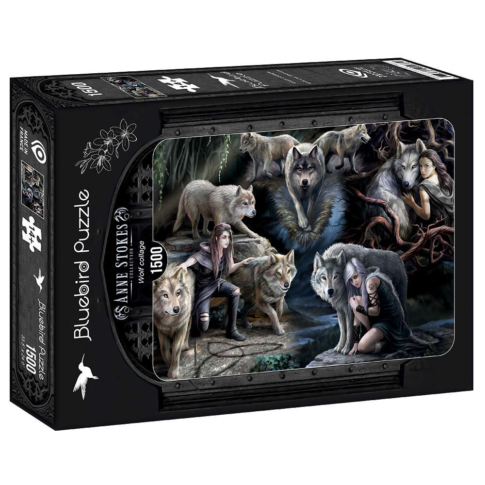 Bluebird | Wolf Collage - 1500 Teile Puzzle - Nur CHF 19.90! Jetzt kaufen auf fluxed.ch