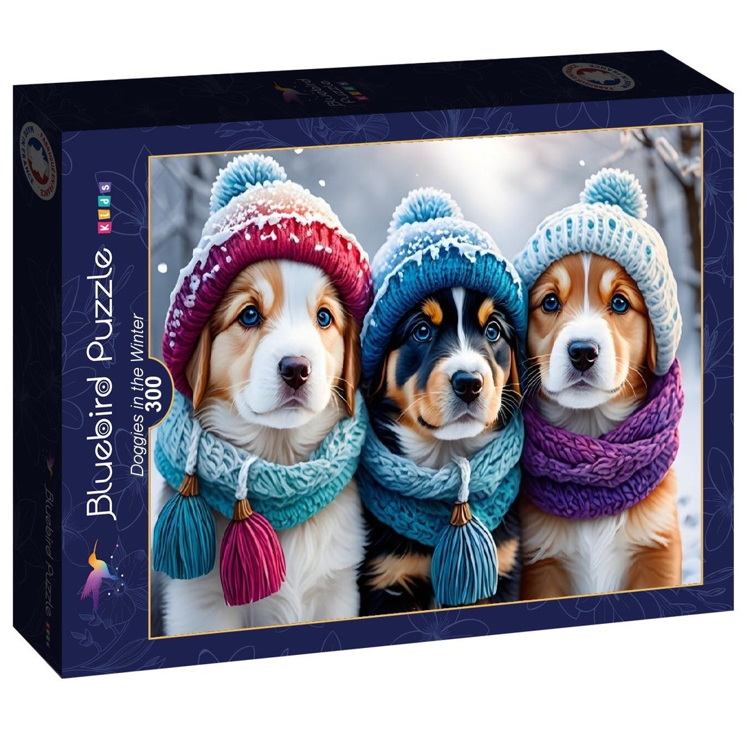 Bluebird Kids - Doggies in the Winter - 300 Teile Puzzle - Nur CHF 13.90! Jetzt kaufen auf fluxed.ch