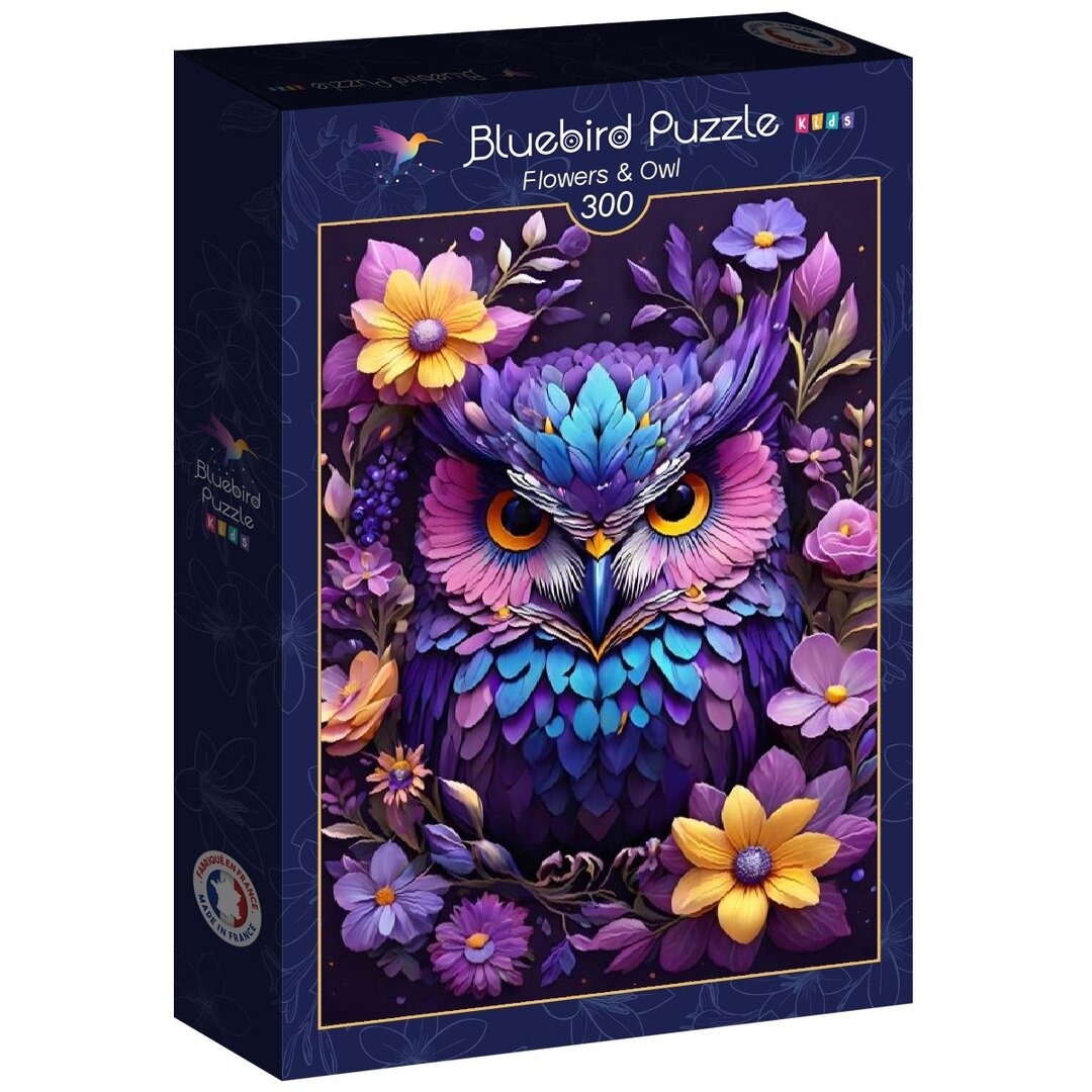 Bluebird Kids - Flowers & Owl - 300 Teile Puzzle - Nur CHF 13.90! Jetzt kaufen auf fluxed.ch